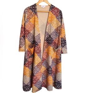 LuLaRoe Jacquard Sarah Cardigan Size Small